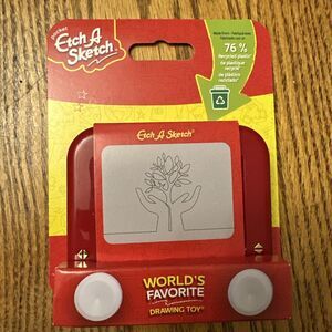 Etch A Sketch Pocket Sustainable Version Mini Travel Pocket Toy Etch A Sketch